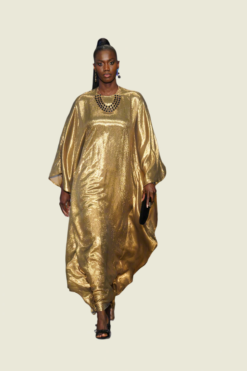 Gold Lame Kaftan